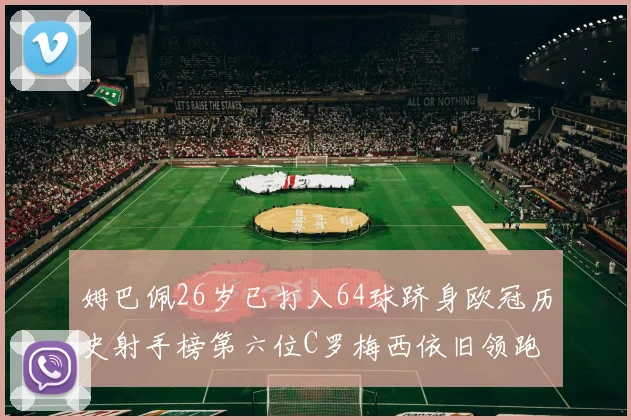 姆巴佩26岁已打入64球跻身欧冠历史射手榜第六位C罗梅西依旧领跑